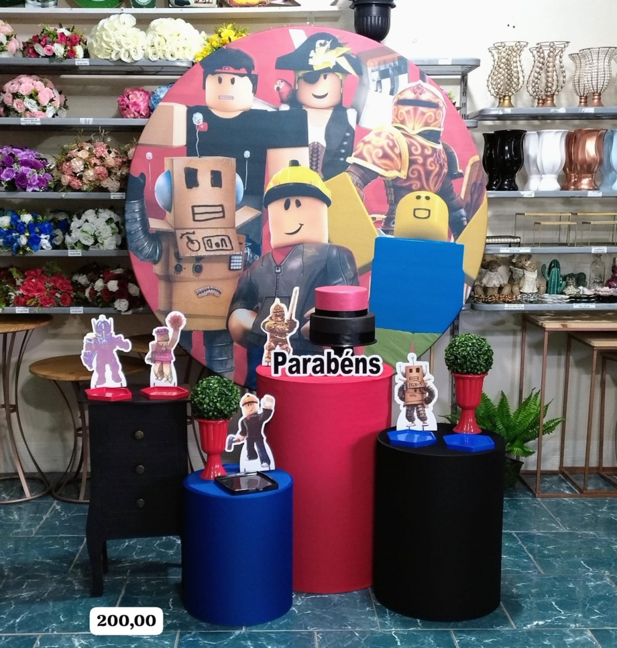 Roblox Menino (Festejar) * - Bn Decorações 