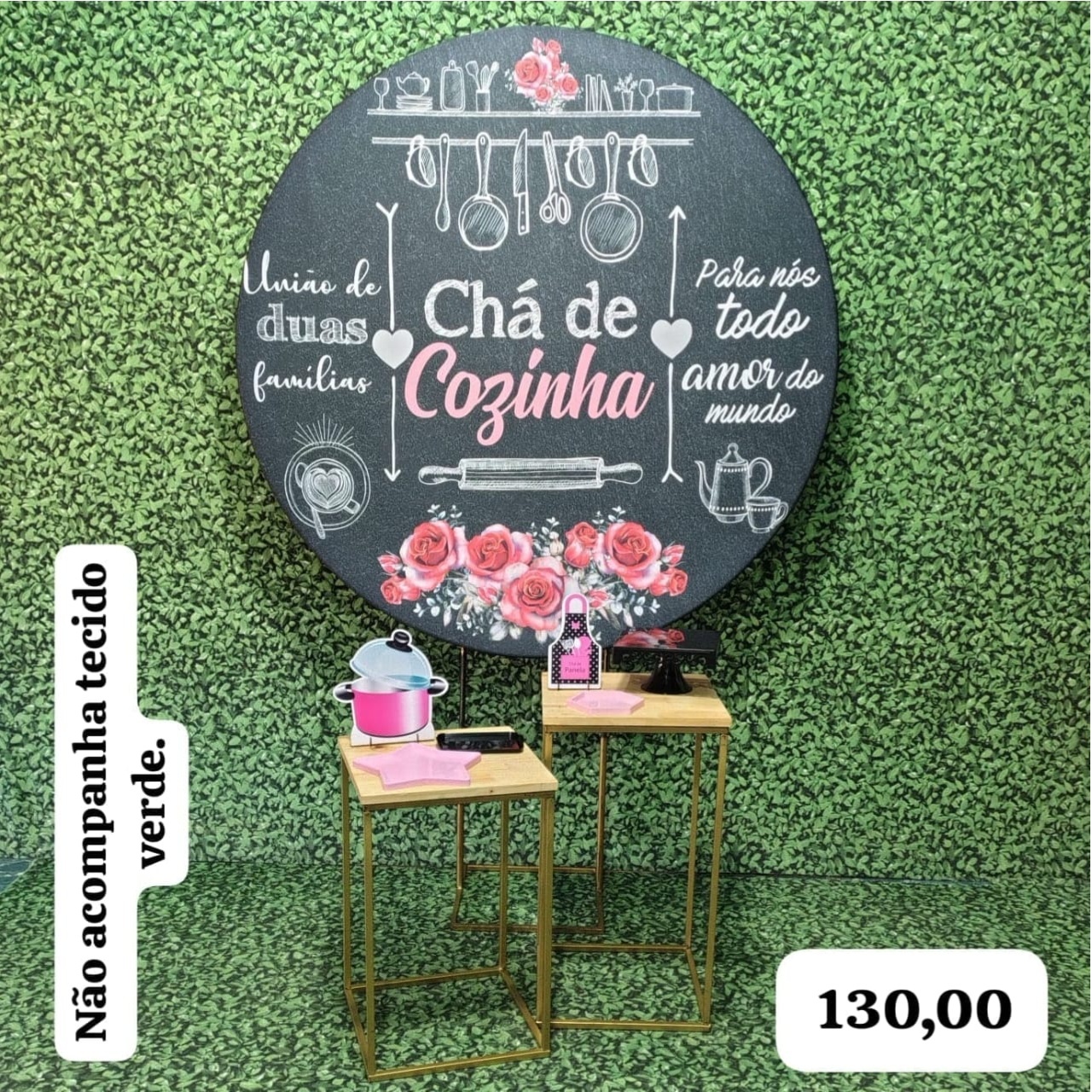 Cha de Cozinha 2 (Celebre Com 2 Mesas) - Bn Decorações 