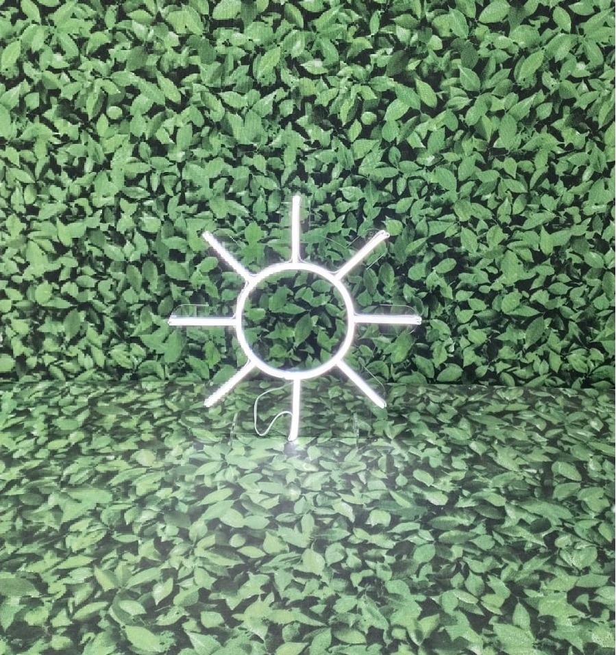 Sol de Led 30X30 Para Mesa Ou Para Painel Romano  - Bn Decorações 