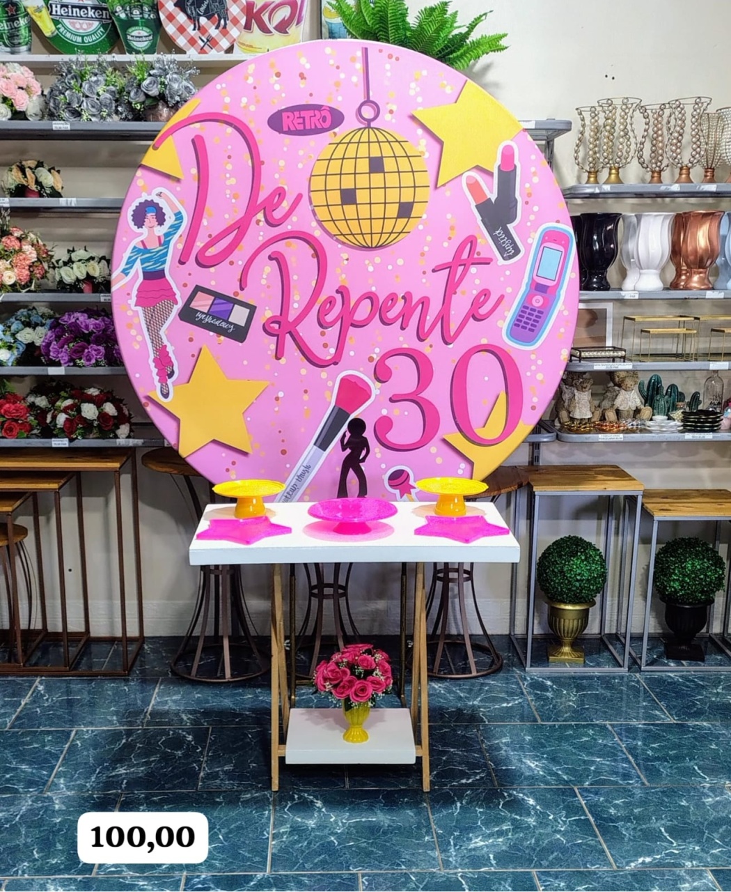 de Repente 30 (Promoção Mesa Cavalete) * - Bn Decorações 