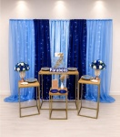 Azul Com Cortinas E Cortina de Led (Composição) * - imagem 1