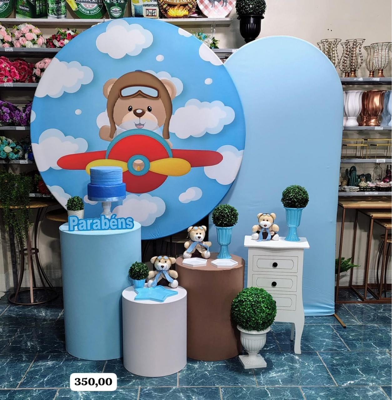 Aviador Menino (Premium) * - Bn Decorações 