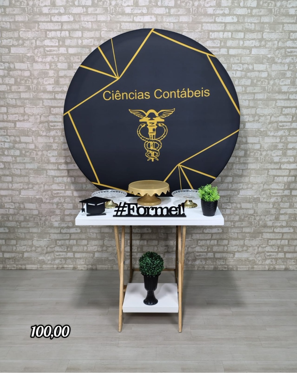 Formatura 17 Ciências Contábeis (Mesa Cavalete) - Bn Decorações 