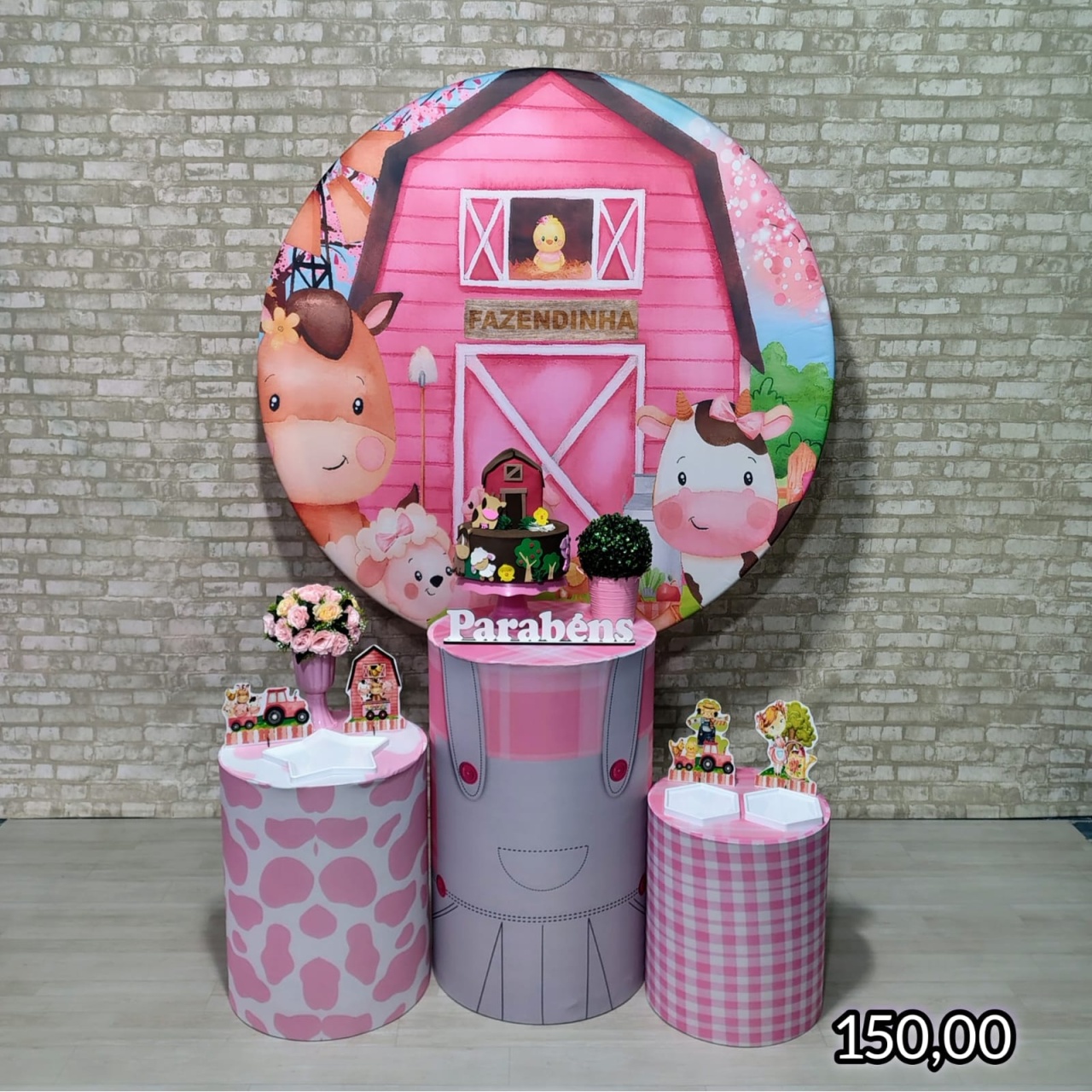 Fazendinha Rosa (Encanto) 2 * - Bn Decorações 