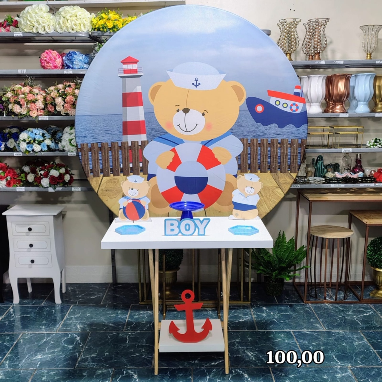 Marinheiro Urso (Promoção Mesa Cavalete) 2 *  - Bn Decorações 