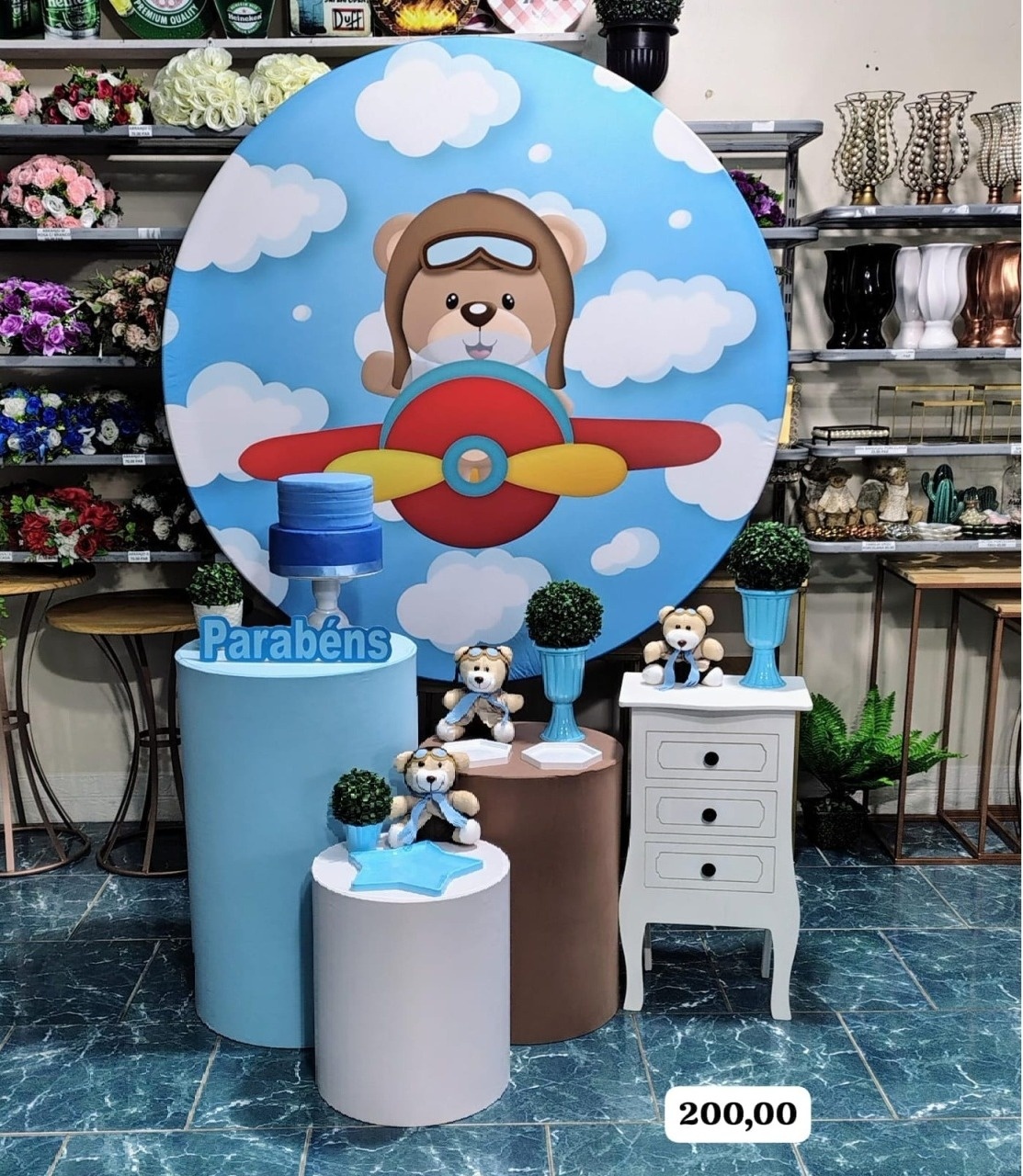 Aviador Menino (Festejar) * - Bn Decorações 