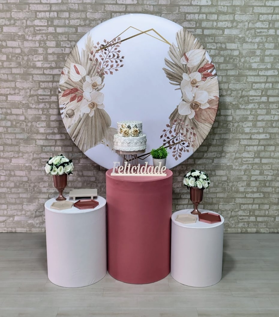Painel Boho Palha (Encanto) 1 * - Bn Decorações 