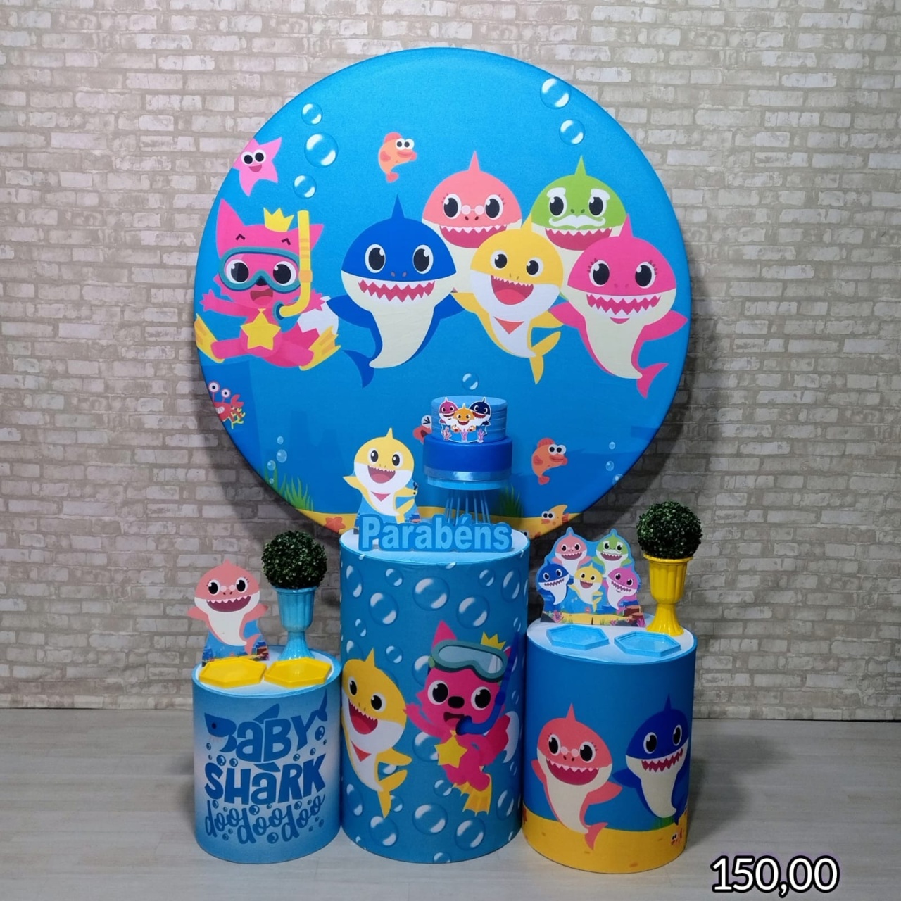 Baby Shark (Encanto) * - Bn Decorações 