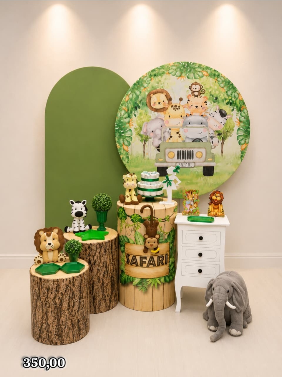 Safari Chá de Fralda Menino (Premium) * - Bn Decorações 