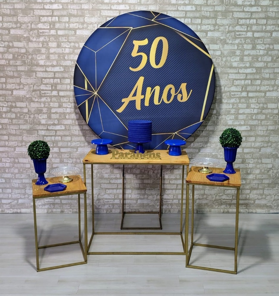 Coleção Essência Lançamento (Painel Azul 50 Anos) * - Bn Decorações 
