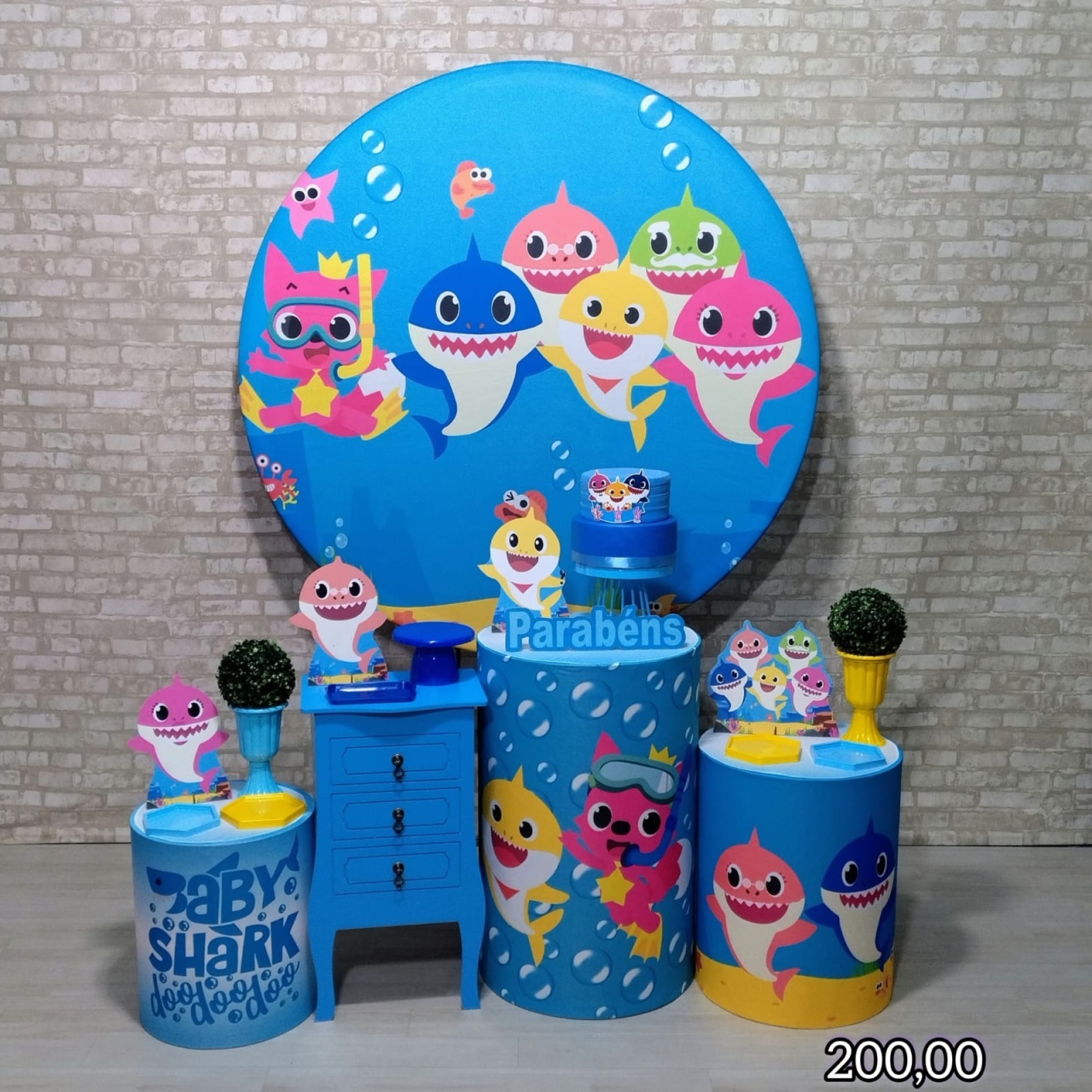 Baby Shark (Festejar) * - Bn Decorações 