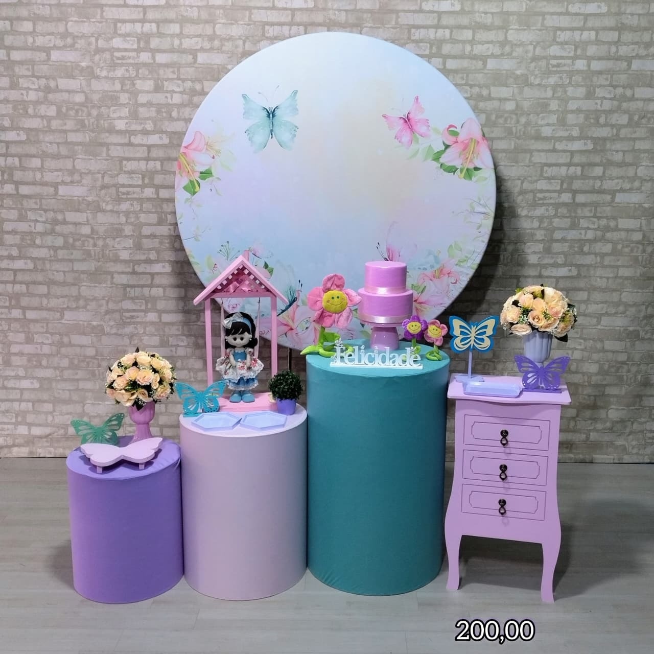 Borboleta Menina (Festejar) * - Bn Decorações 