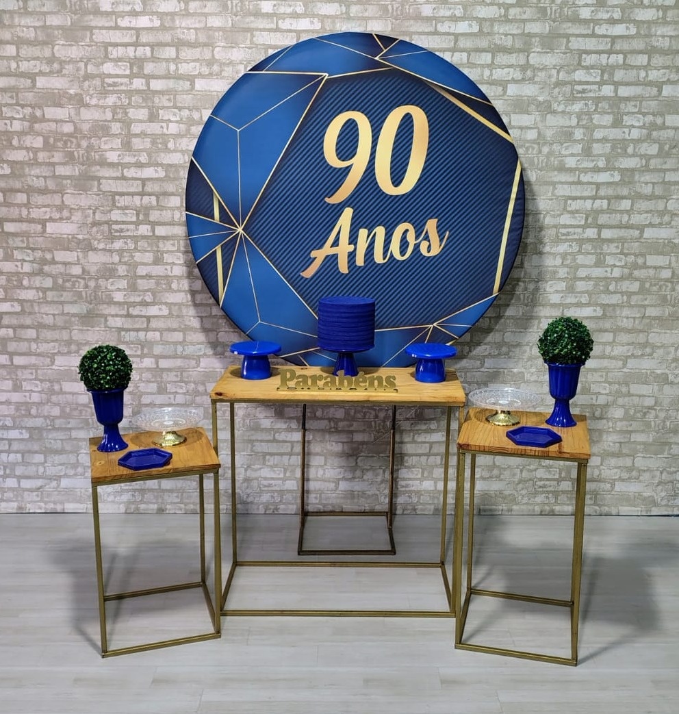 Coleção Essência Lançamento (Painel Azul 90 Anos) * - Bn Decorações 