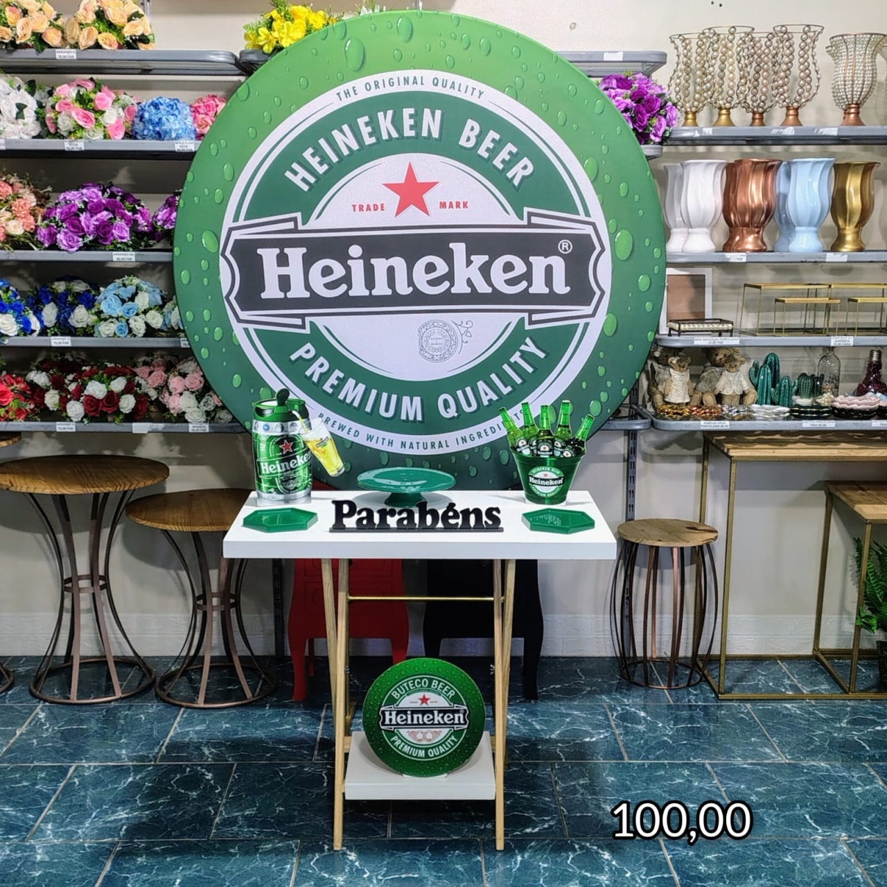 Heineken Masculino (Promoção Mesa Cavalete) - Bn Decorações 