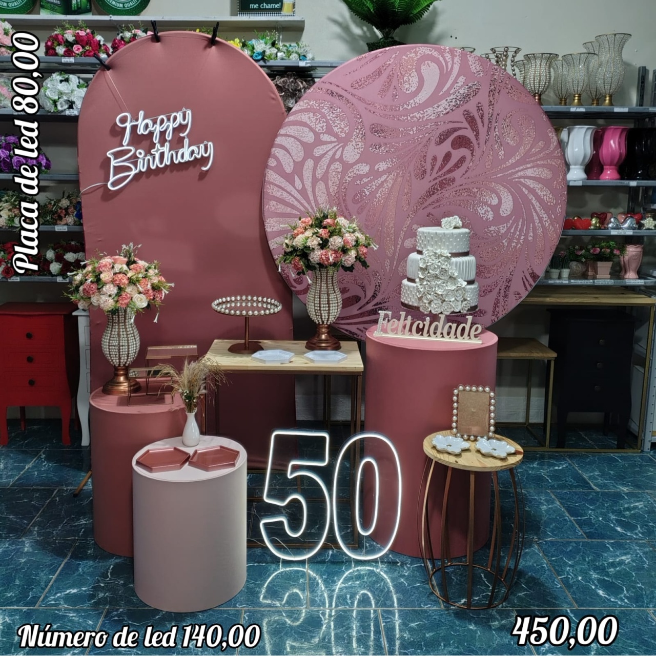 Romano E Redondo Rose Gold (Composição) - Bn Decorações 