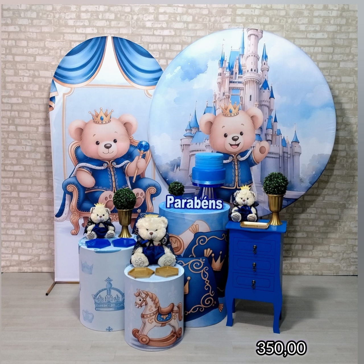 Urso Príncipe (Premium) * - Bn Decorações 