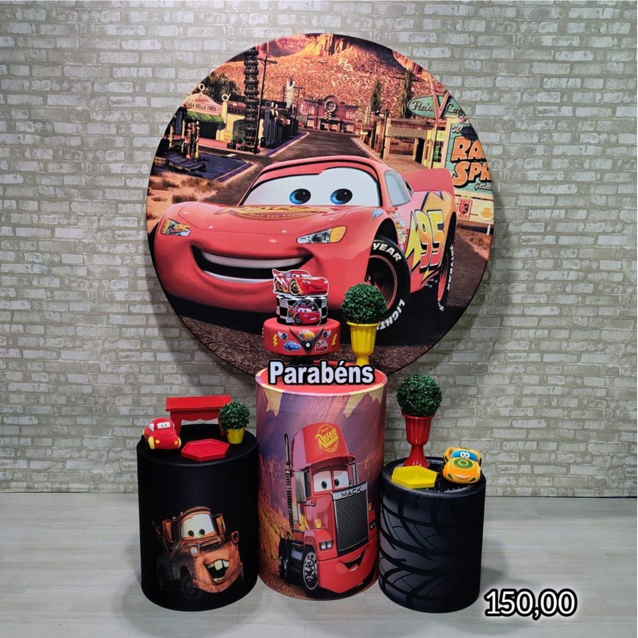Carros Disney Mcqueen (Encanto) 2 * - Bn Decorações 