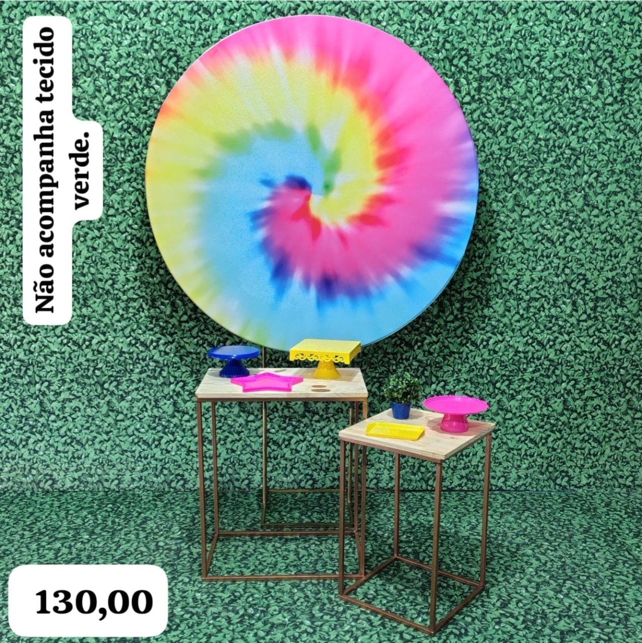 Tie Dye (Celebre Com 2 Mesas) - Bn Decorações 