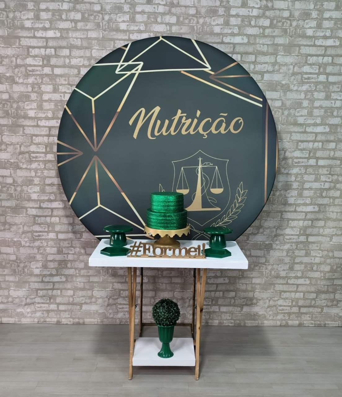 Formatura Nutrição (Mesa Cavalete Composição) * - Bn Decorações 