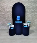 Romano Azul Marinho Com Azul Bebê (Festejar) * Com Flor - imagem 1
