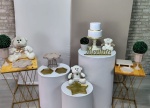 Chá Menino Bege Com Off White (Composição) * 2 Painéis Romano   - imagem 2