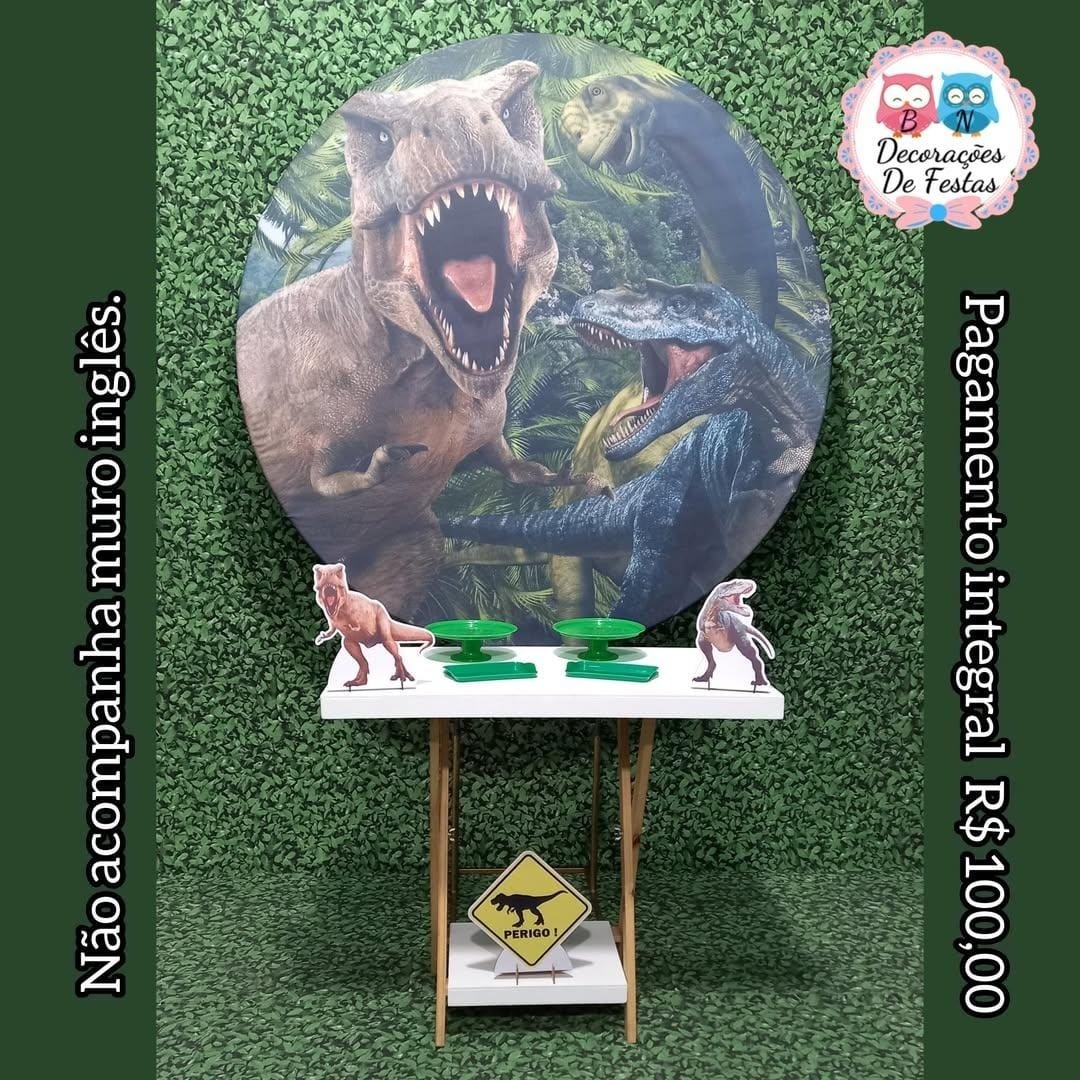 Dinossauro Jurassic Park (Promoção Mesa Cavalete) * - Bn Decorações 