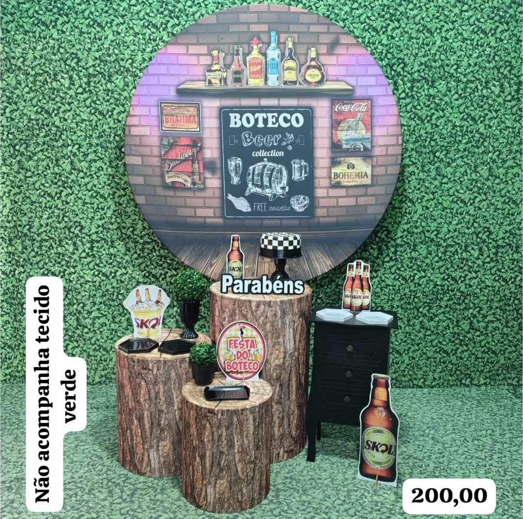 Boteco Masculino (Comemore)  - Bn Decorações 