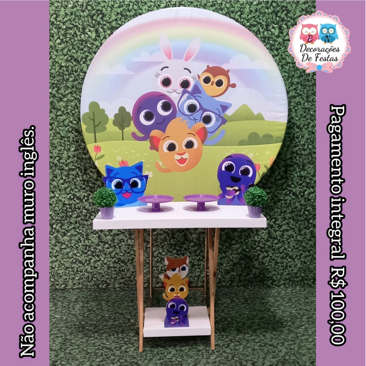 Bolofofos Menina (Promoção Mesa Cavalete) *  - Bn Decorações 