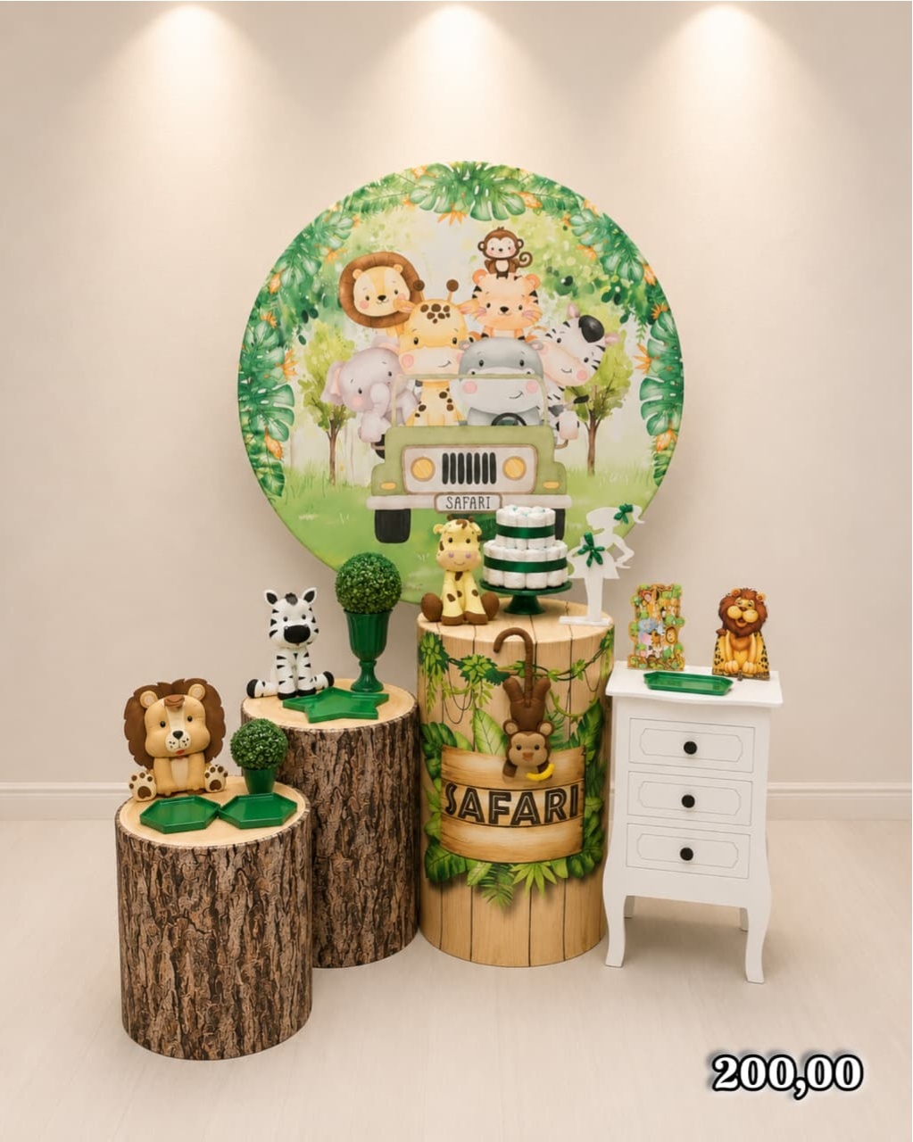 Safari Chá de Fralda Menino (Festejar) *  - Bn Decorações 