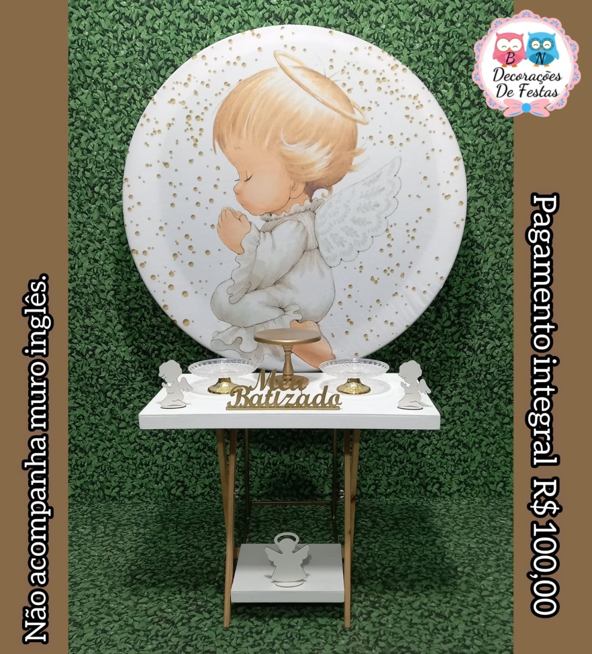Kit Batizado (Promoção Mesa Cavalete) - Bn Decorações 