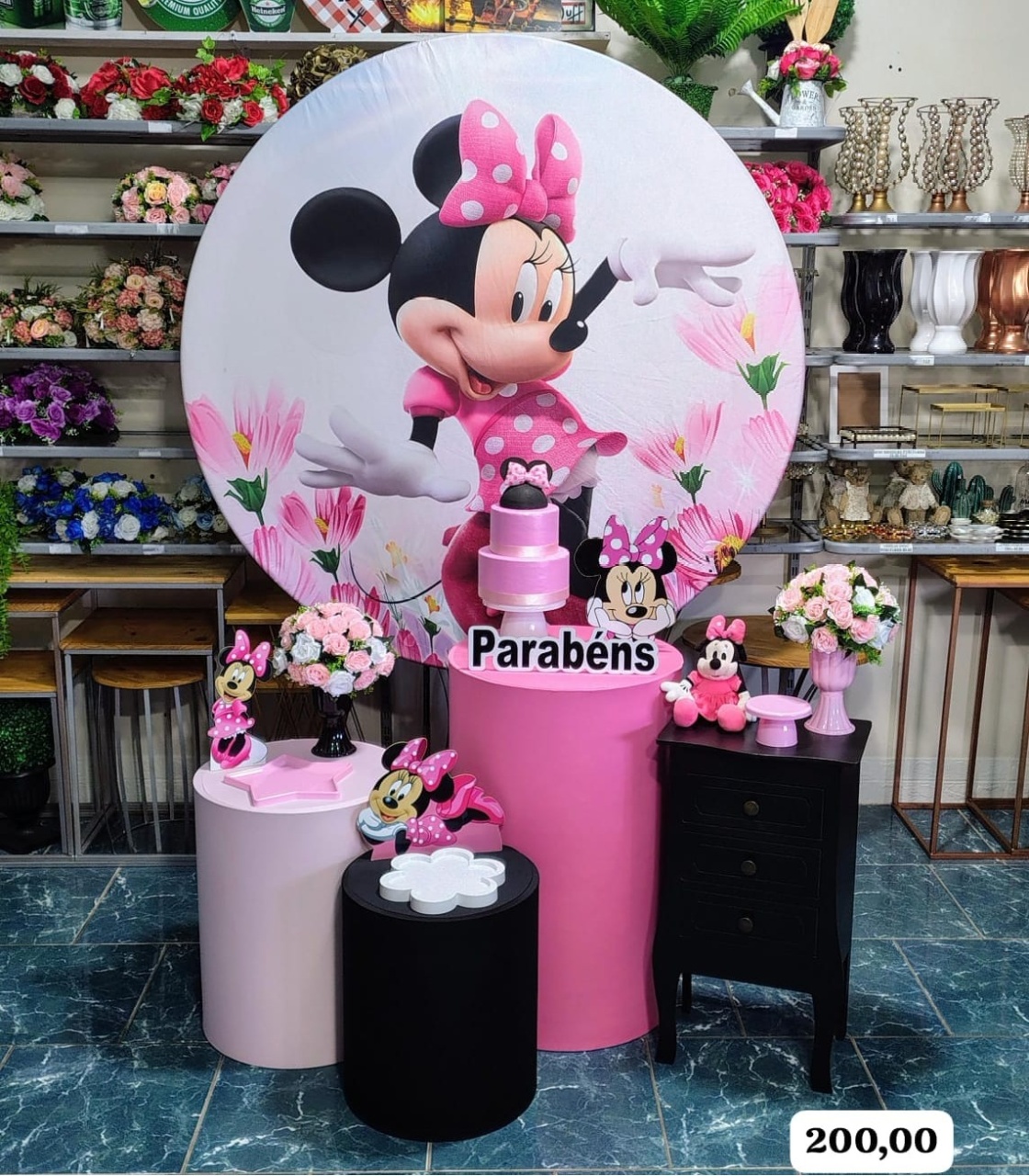 Minnie Rosa * - Bn Decorações 