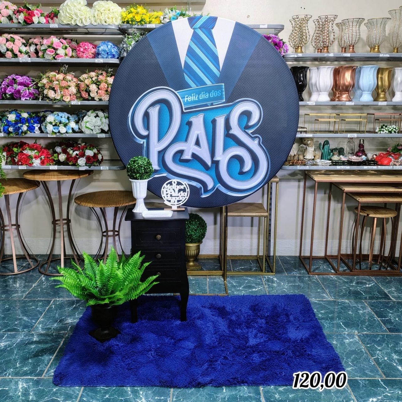 Pais Com Aparador Preto  - Bn Decorações 