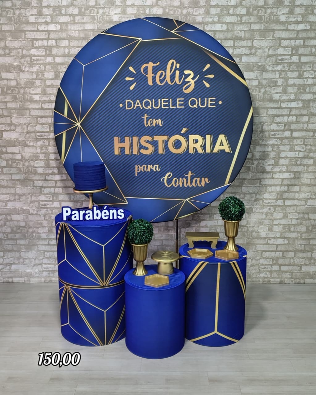 Feliz Daquele Que Tem História Para Contar Azul (Encanto) * - Bn Decorações 