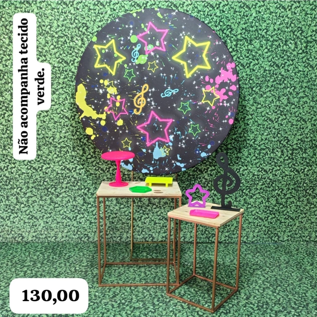 Neon 2 (Celebre Com 2 Mesas) - Bn Decorações 