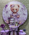 Chá de Fralda Menina Ursa Lilás (Encanto) 1 *   Itens Lilás  - imagem 2