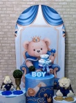  Urso Príncipe Chá de Fralda Menino Romano (Festejar) *  - imagem 2