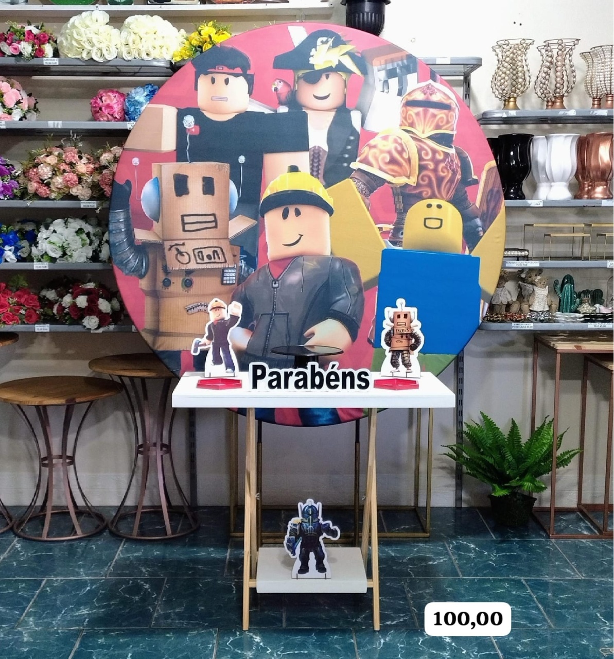 Roblox (Promoção Mesa Cavalete) 1 * - Bn Decorações 