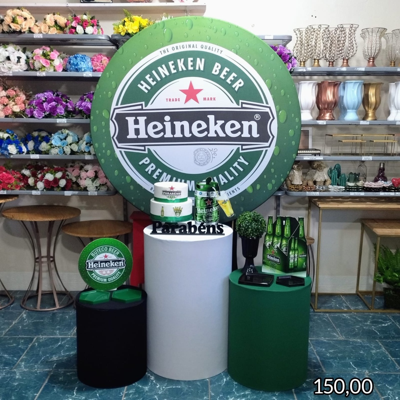 Heineken Masculino (Encanto) - Bn Decorações 