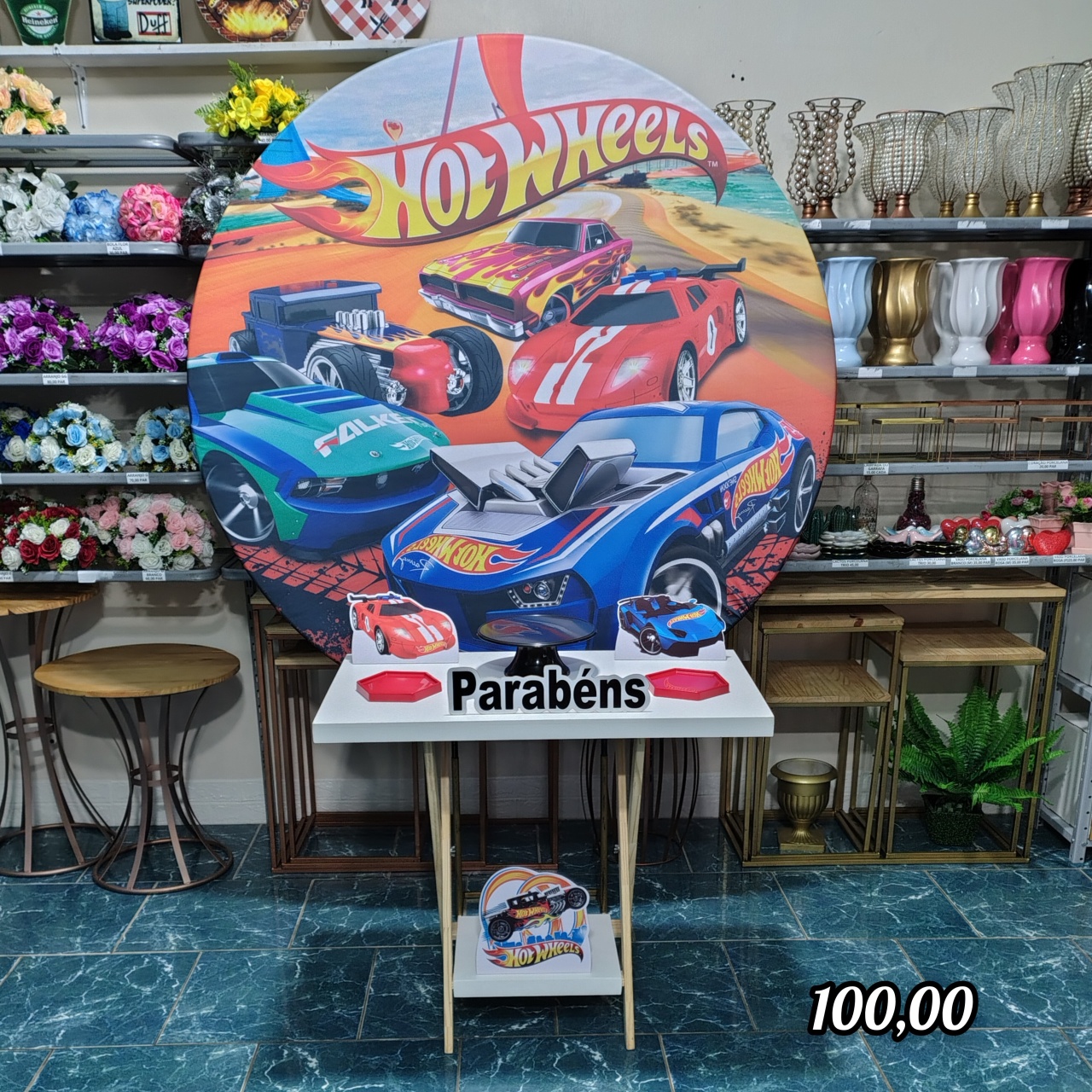 Hot Wheels (Promoção Mesa Cavalete) 1 * - Bn Decorações 