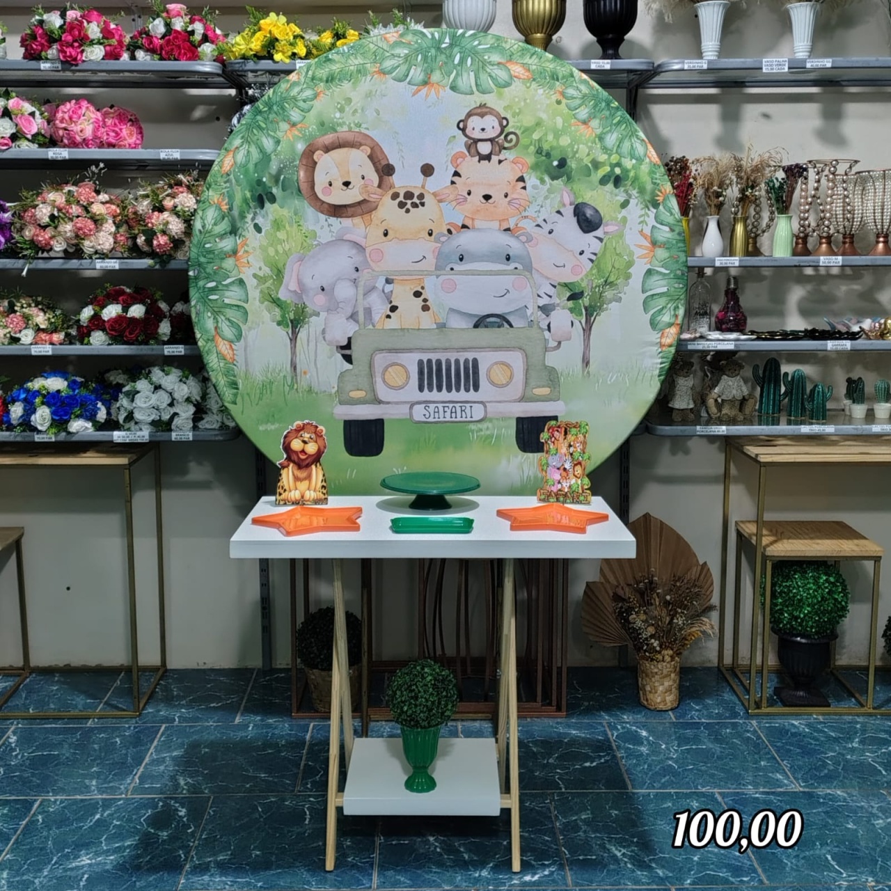 Safari Chá de Fralda Menino (Promoção Mesa Cavalete) 2 *   - Bn Decorações 