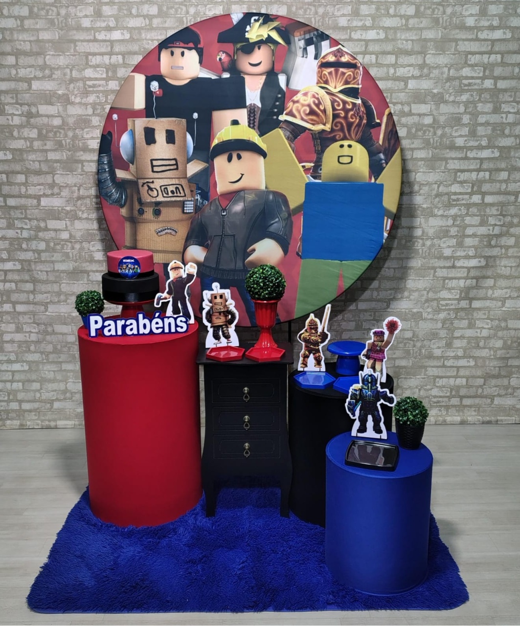 Roblox Menino (Festejar) Com Tapete * - Bn Decorações 