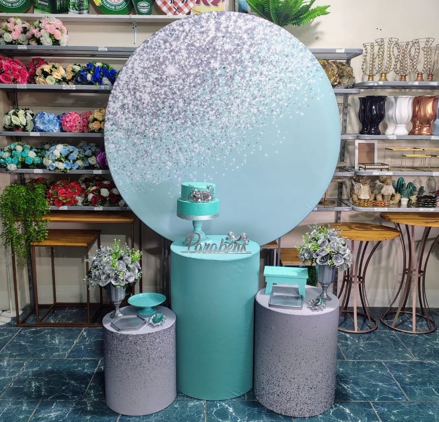 Adulto Painel Tiffany Com Glitter Prata (Encanto) * - Bn Decorações 