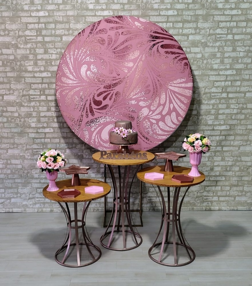 Coleção Essência Lançamento (Painel Rose Gold 3D) * - Bn Decorações 