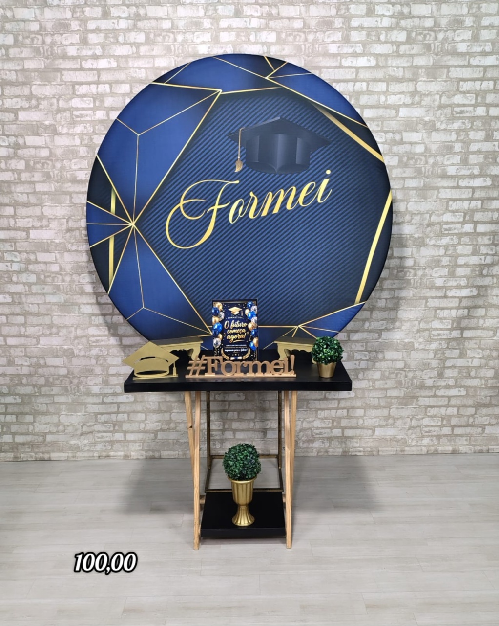 Formatura 7 Azul (Mesa Cavalete) * - Bn Decorações 