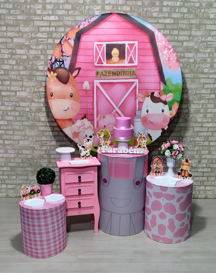 Fazendinha Rosa (Festejar) *  - Bn Decorações 
