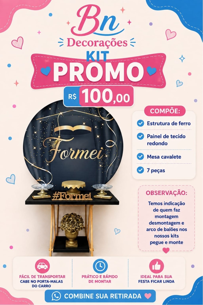 Nossos Kits Padronizados E Composição!!! Adulto - Bn Decorações 