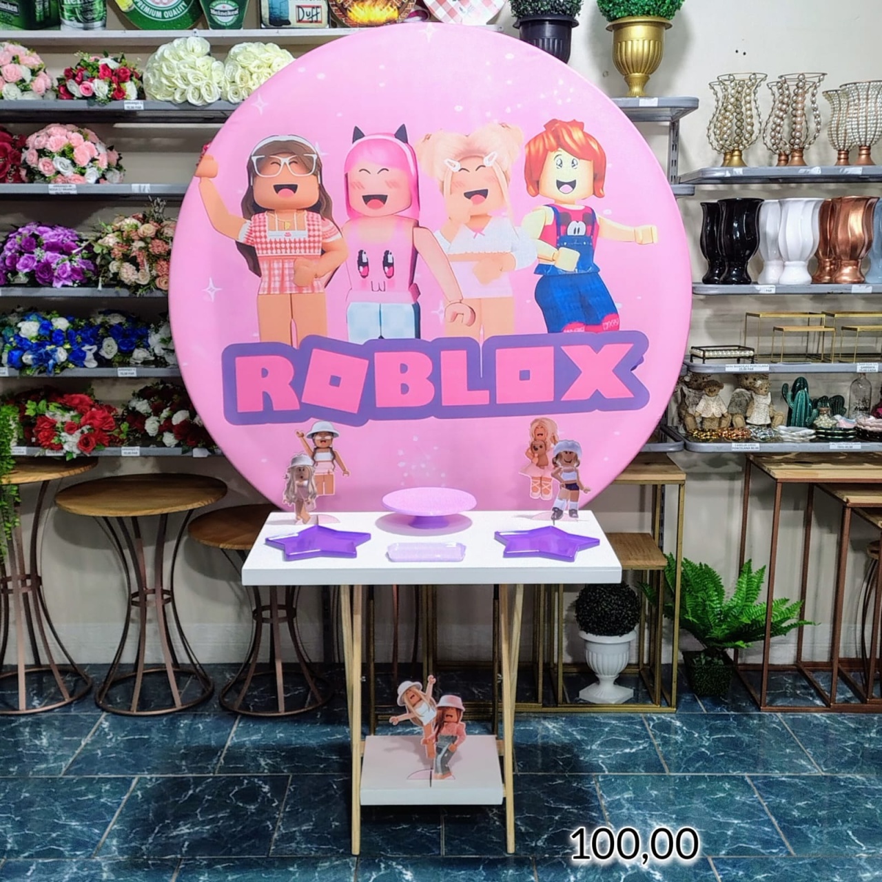 Roblox (Promoção Mesa Cavalete) * - Bn Decorações 