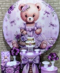 Chá de Fralda Menina Ursa Lilás (Encanto) 1 *   Itens Lilás  - imagem 2