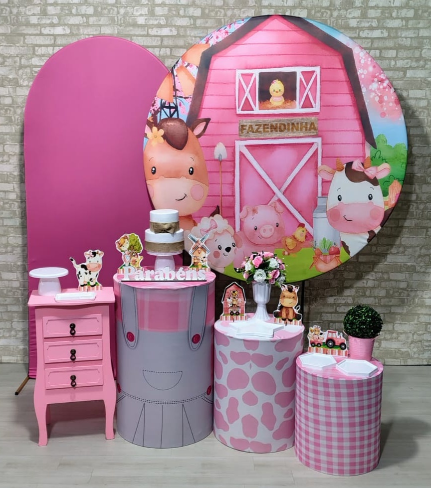 Fazendinha Rosa (Premium) * - Bn Decorações 