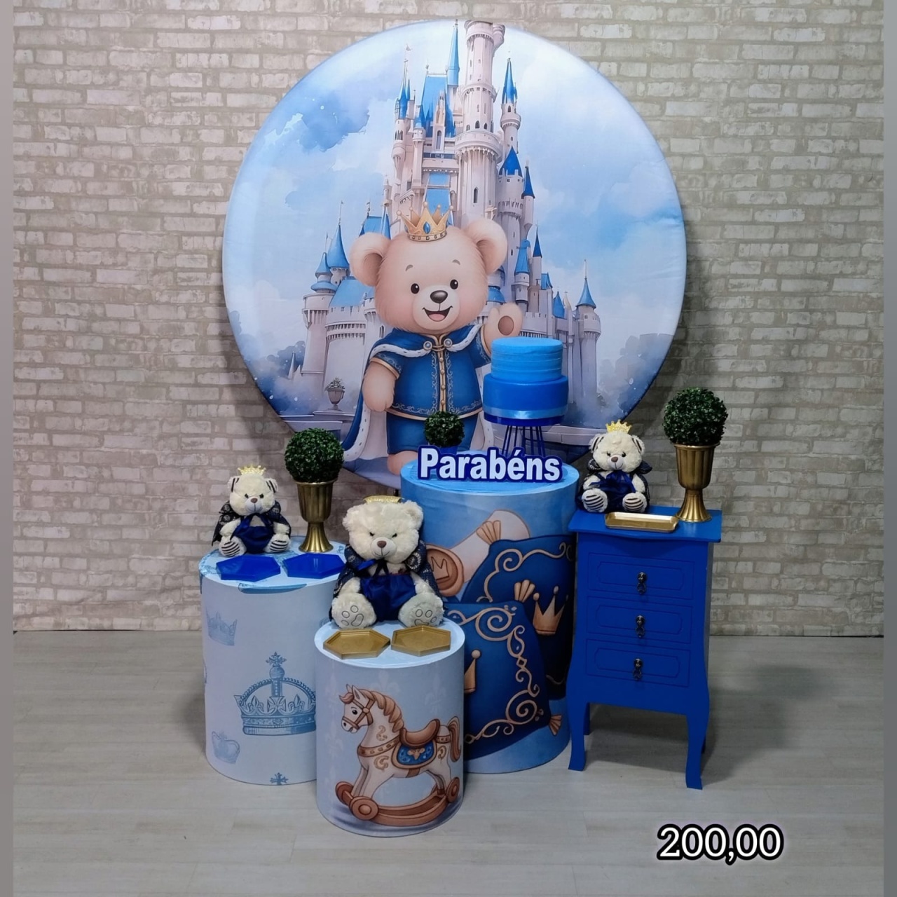  Urso Príncipe (Festejar) * - Bn Decorações 